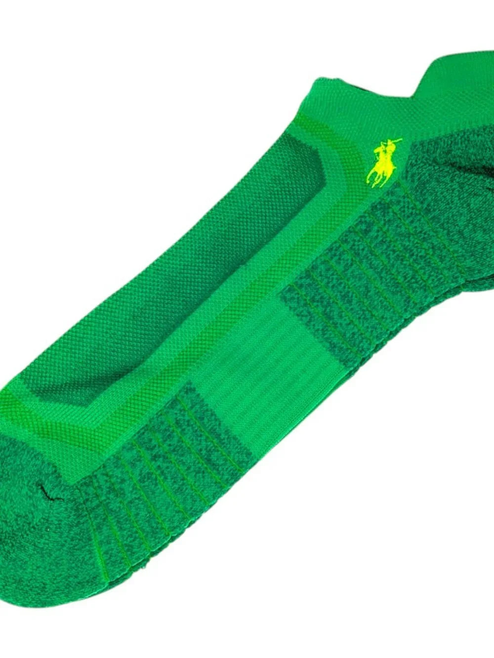 Polo Ralph Lauren Performance Socks 3 Pair Pack Low Cut Tab XL 12-17 Neon White